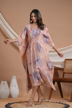 Load image into Gallery viewer, Dusty Pink Floral Kaftan
