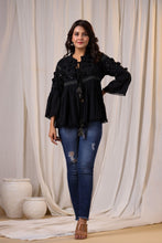 Load image into Gallery viewer, Black Boho Shrug