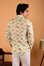 Load image into Gallery viewer, Parrot Print Handblock Printed Cotton Full Sleeve Shirt