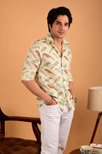 Load image into Gallery viewer, Parrot Print Handblock Printed Cotton Full Sleeve Shirt