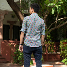 Load image into Gallery viewer, Blue Flower Bootaa Shirt - Bootaa By Textorium