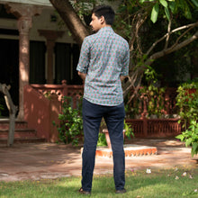 Load image into Gallery viewer, Blue Flower Bootaa Shirt - Bootaa By Textorium