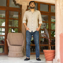 Load image into Gallery viewer, Handblock Printed Pink Bootaa Shirt - Bootaa By Textorium