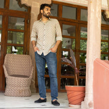 Load image into Gallery viewer, Handblock Printed Pink Bootaa Shirt - Bootaa By Textorium