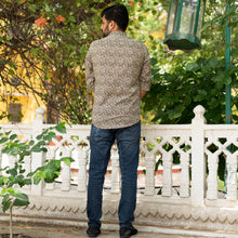 Load image into Gallery viewer, Brown Jaal Shirt - Bootaa By Textorium