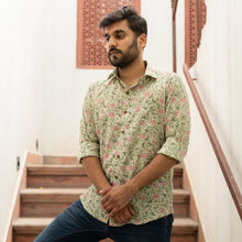 Load image into Gallery viewer, Floral Jaal Shirt - Bootaa By Textorium