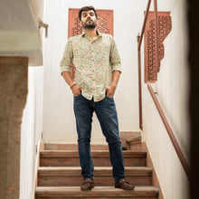 Load image into Gallery viewer, Floral Jaal Shirt - Bootaa By Textorium