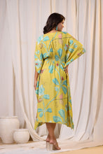Load image into Gallery viewer, Green Floral Print Kaftan
