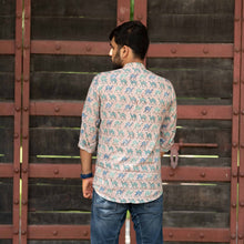 Load image into Gallery viewer, Gadh Print Pink Camel Shirt - Bootaa By Textorium
