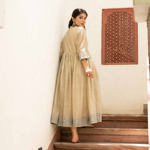 Chanderi Dress With Sequence Work - Bootaa By Textorium
