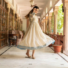 Load image into Gallery viewer, Chanderi Dress With Sequence Work - Bootaa By Textorium
