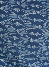 Load image into Gallery viewer, Indigo Fish Print Shirt - Bootaa By Textorium
